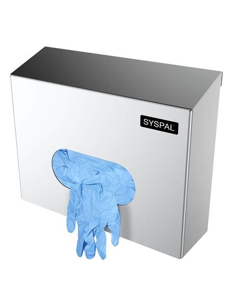 glove box holder stainless steel|stainless steel gloves dispenser.